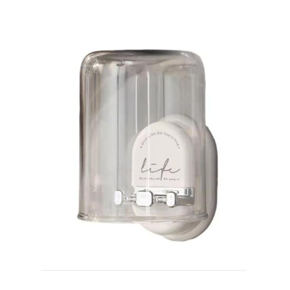 Эффективный дренаж Стойка для хранения зубных щеток Настенный Компактный Держатель для зубных щеток Простая установка Минималистичный Набор стаканов для полоскания рта