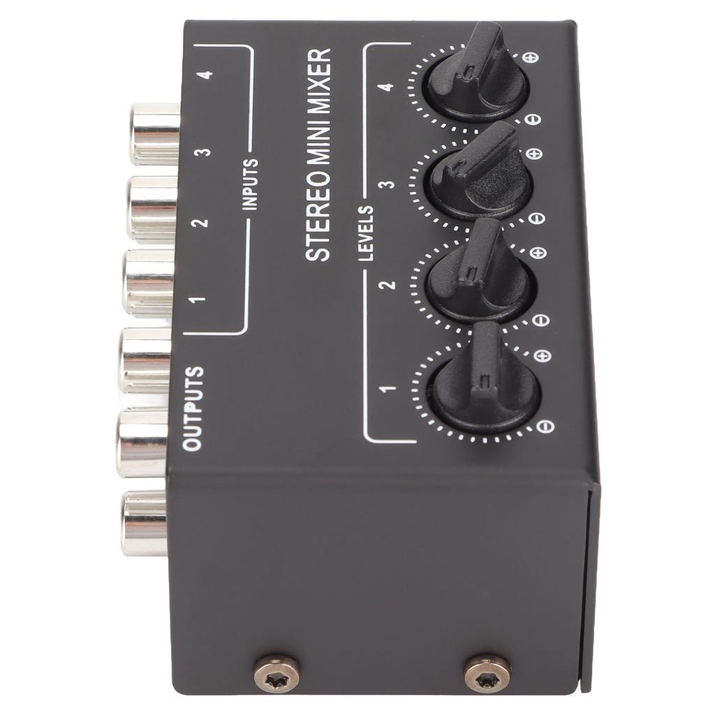 CX400 4 Channel Passive Mixer Professioinal Stereo 4 Channel Mixer for Mixing Instruments CD Players