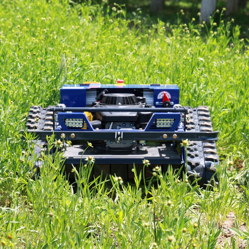 CE EPA Approved Crawler Remote Control Lawn Mower Mulching Grass for Home Courtyard Lawn