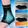 Hydrogel Ice Pack for Ankle Injuries - Reusable Hot/Cold Therapy Gel Wrap, Adjustable Sports Injury Support with 3D Compression