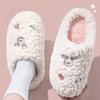 Fashion Winter PVC Cute Plush Warm Women Cotton Slippers Casual Indoor Home Rabits Head Soft Skin-friendly Unisex Non Slip House Shoes