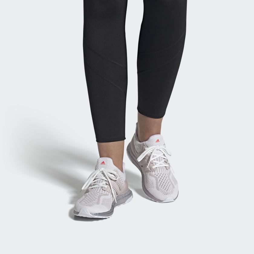 Adidas UltraBoost 5.0 DNA White Ice Purple Women Sneakers Cloud-White Solar-Red FZ3976