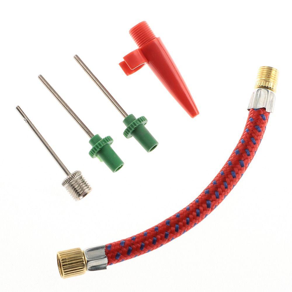 Cycling Volleyball Bike Tire Tube Pump Hose Adapter Inflating Needle Kits Basketball Football