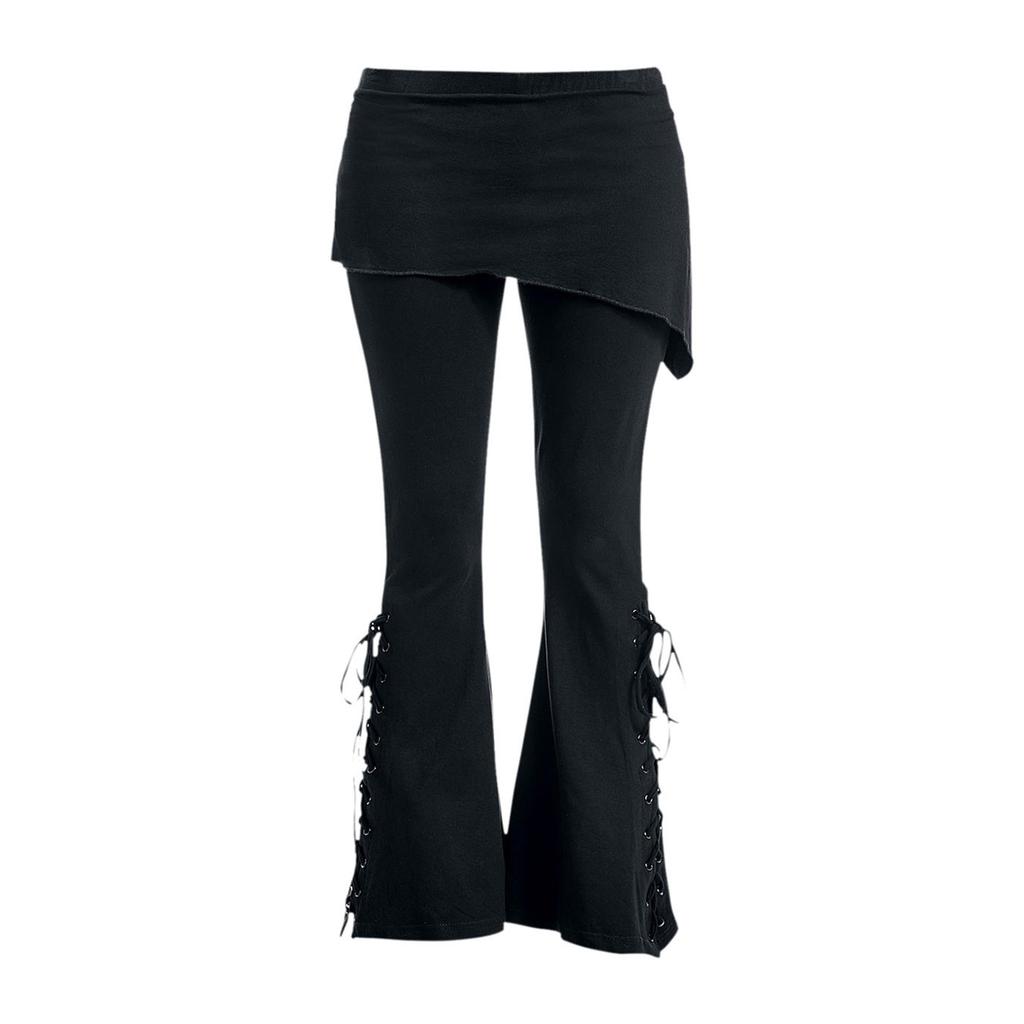 Spiral Direct Womens/Ladies Plain Micro Skirt Bootcut Leggings