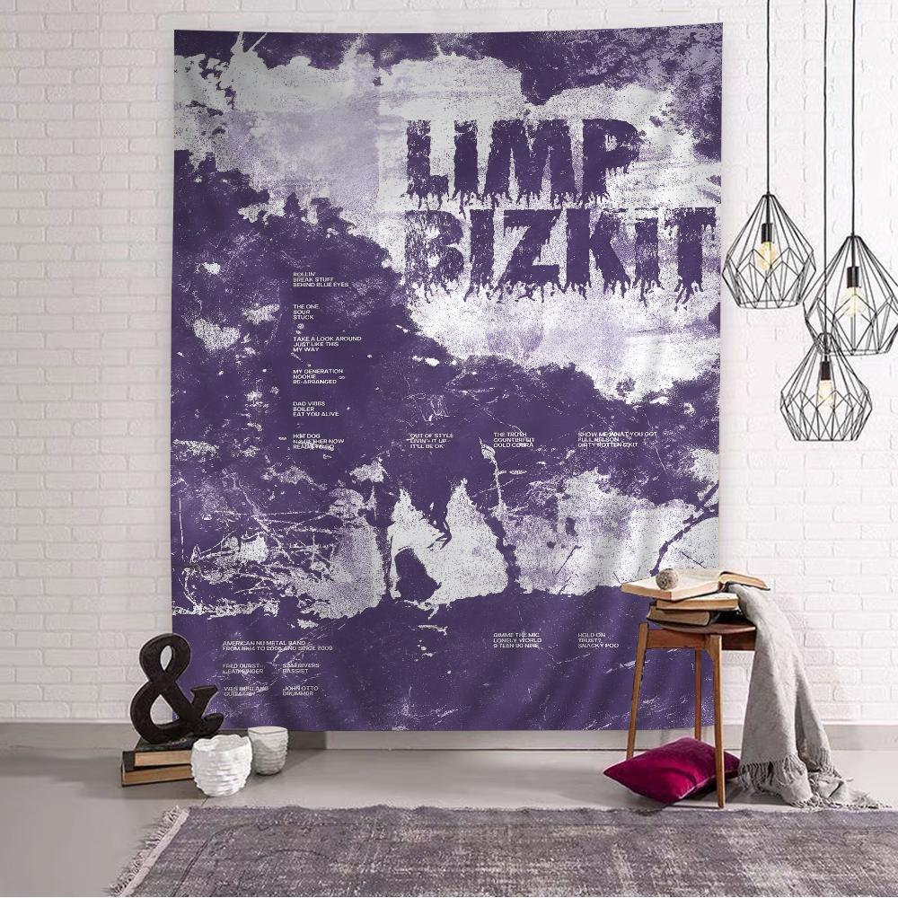 Limp Bizkit Band Cartoon Tapestry Bohemian Wall Tapestries Mandala Wall Hanging Sheets