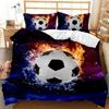Sports 3D Football Bedding Collection And Pillow Case Double Size Household Textile Product Decoration Teenager Room Soccer Duvet Cover