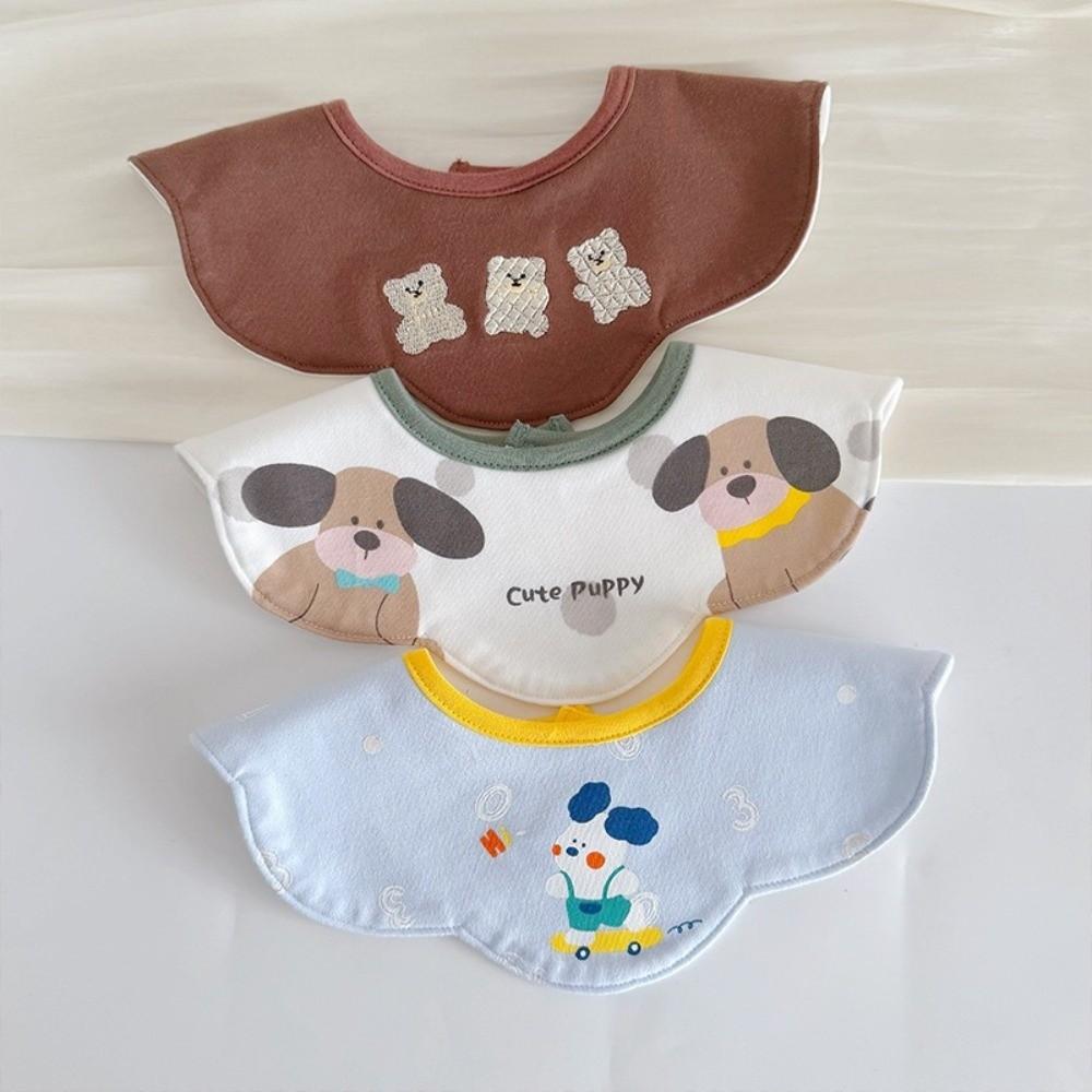 3pcs Set Breathable Drool Bibs Antibacterial Summer Bibs Comfortable Baby Bib for Baby Girl Boy
