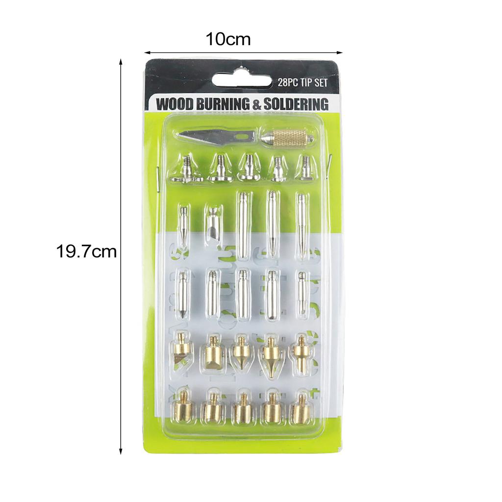 Набор для выжигания по дереву, 26 шт. наконечников для выжигания по дереву, точеные наконечники для пайки по дереву, ручная работа