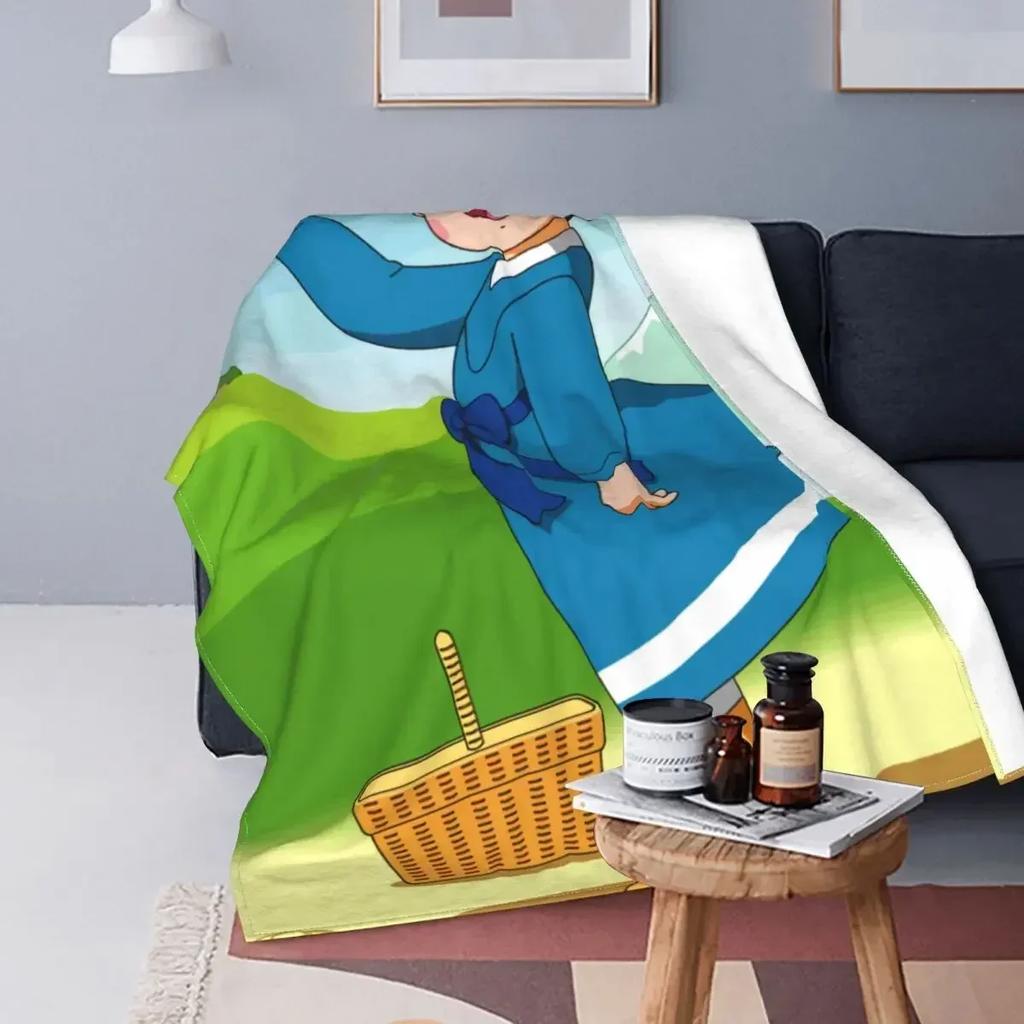 Heidi The Girl From The Alps Blanket Soft Fleece Autumn Warm Flannel Animc Comic Cartoon Throw Blankets for Sofa Bedding Quilt