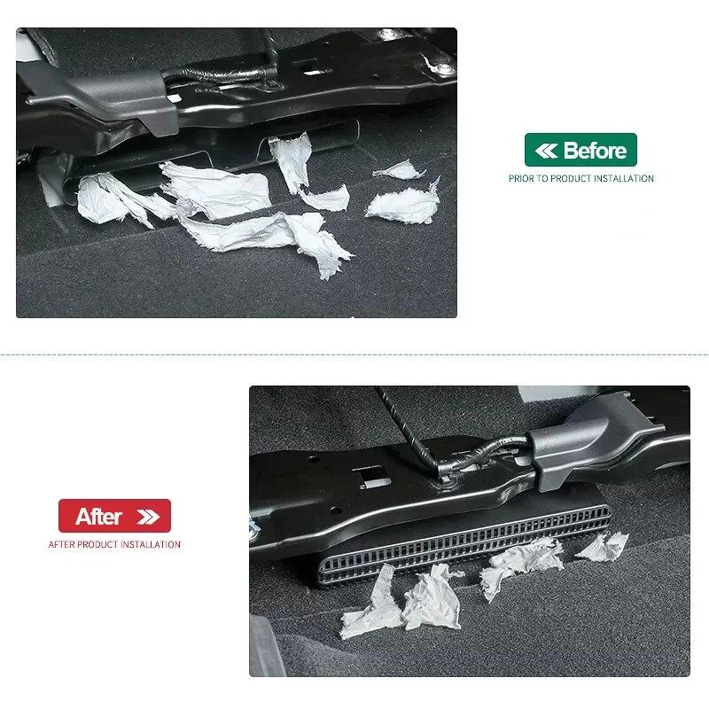Для Honda Accord X 10th 2018 2022 заднее сиденье автомобиля под вентиляционным отверстием, чехол, защитная маска, автомобильные аксессуары