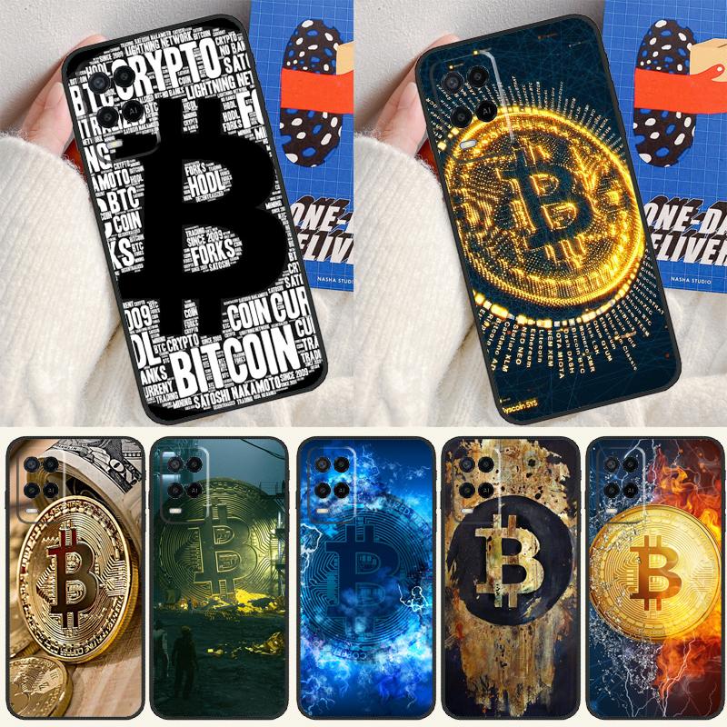 Чехол для Bitcoin BTC для Oppo A98 A78 A58 A15 A16 A17 A5 A9 A91 A52 A72 A76 A96 A74 A94 A54 S A57 A77
