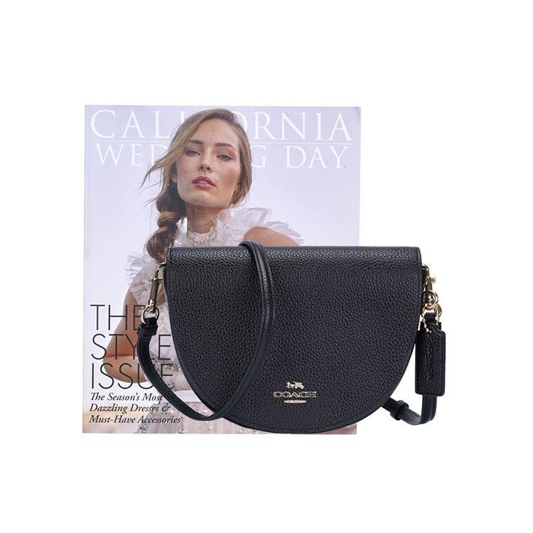 Coach Эллен Сумка с клапаном Кожаная наплечная сумка через плечо Женские сумки Черная C1432-IMBLK