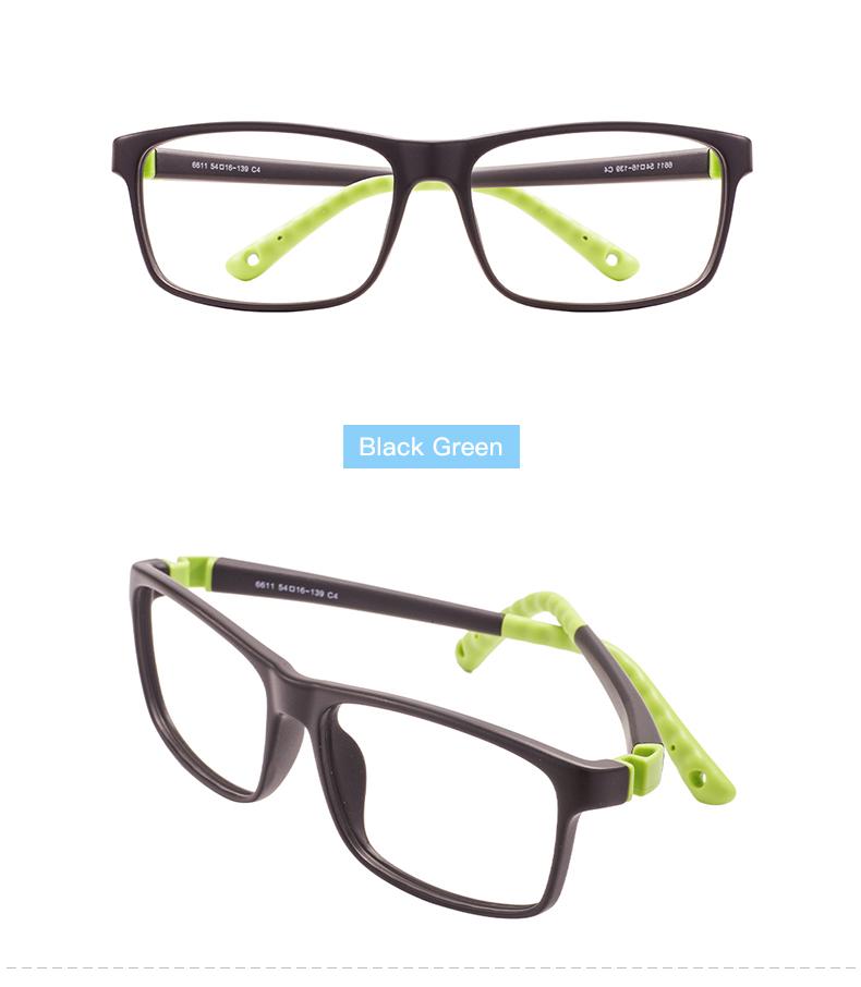 Цветная TR90 прямоугольная полная оправа гибкая для мальчиков и девочек удобная и прочная оправа для очков с оптически-диетическими линзами