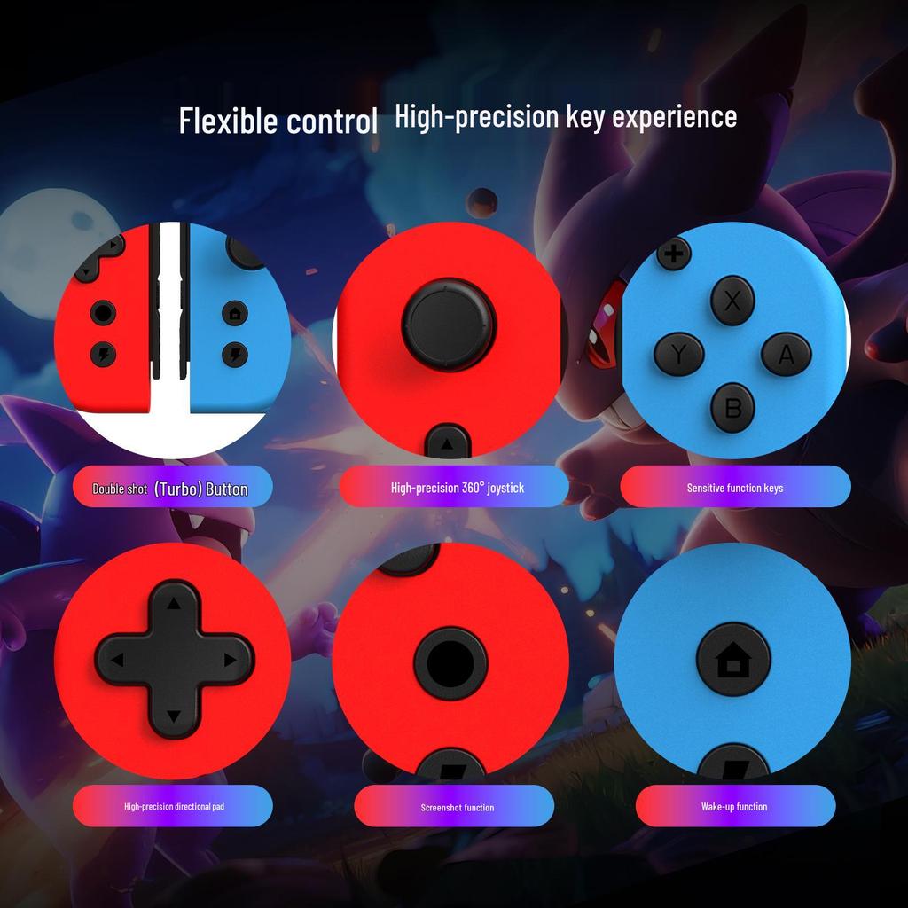 Беспроводные контроллеры Switch2 Wireless NS Joy-Con с пробуждением по одному нажатию, вибрацией и функцией непрерывной стрельбы