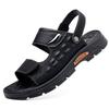 Sandals Men's New 2025 Summer Cowhide Non-slip Platform Casual Beach Shoes Wear Dual-purpose Cool Slippers
