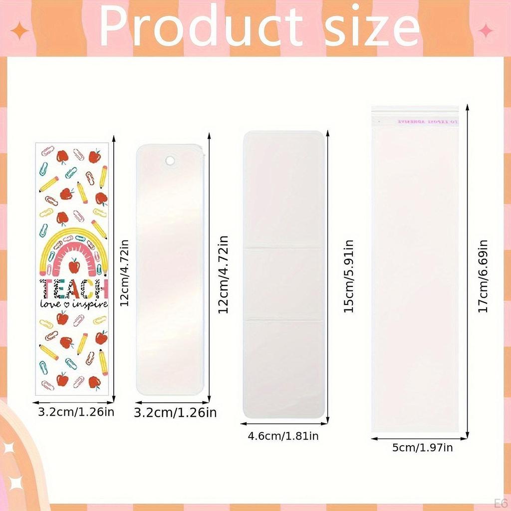 Акриловые закладки, закладки на страницы книг для поделок своими руками, прозрачная бирка для подарка на выпускной, прозрачная