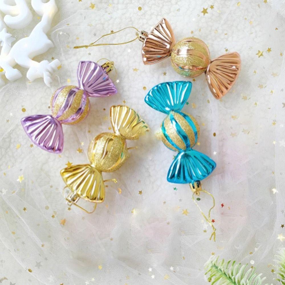 5 цветов Рождественские конфеты шары Украшение Пластиковая елка подвеска Рождественские елочные украшения