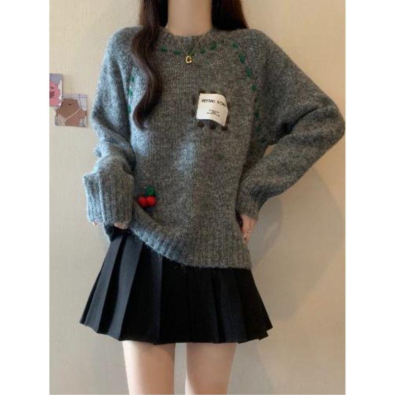 Women's 2025 Autumn Winter Loose Slimming Pullover Sweater Knitwear