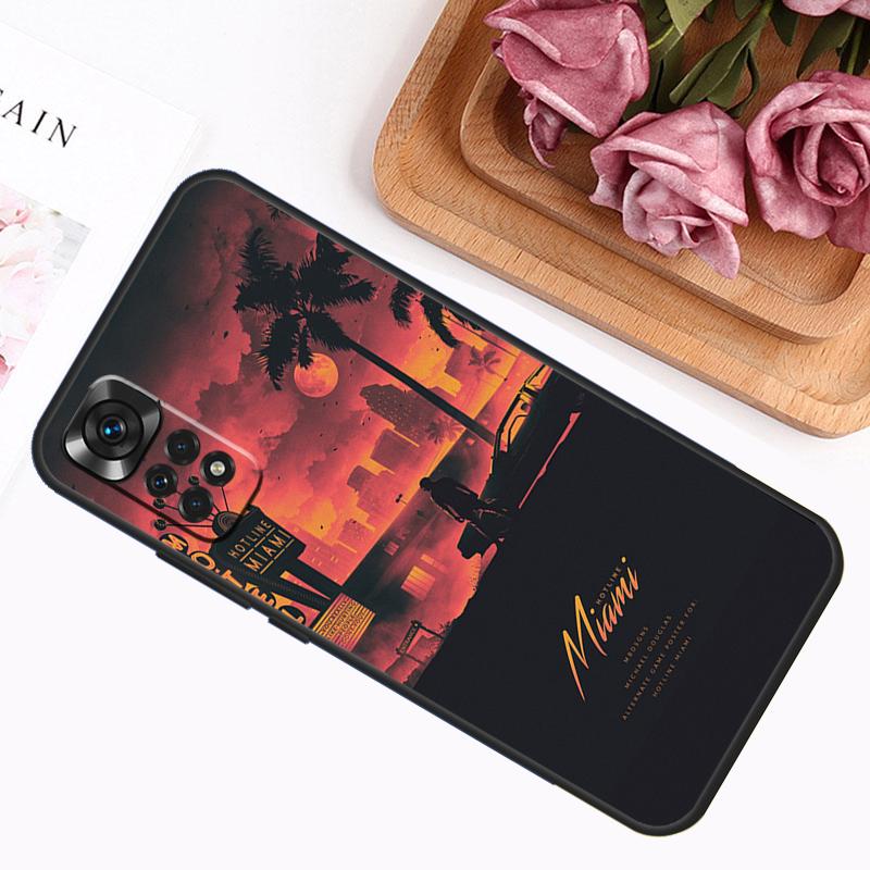Игровой чехол Hotline Miami для Xiaomi Redmi Note 11 10 9 8 12 Pro Plus 12S 11S 10S 9S Чехол для Redmi 12C 10C 9C