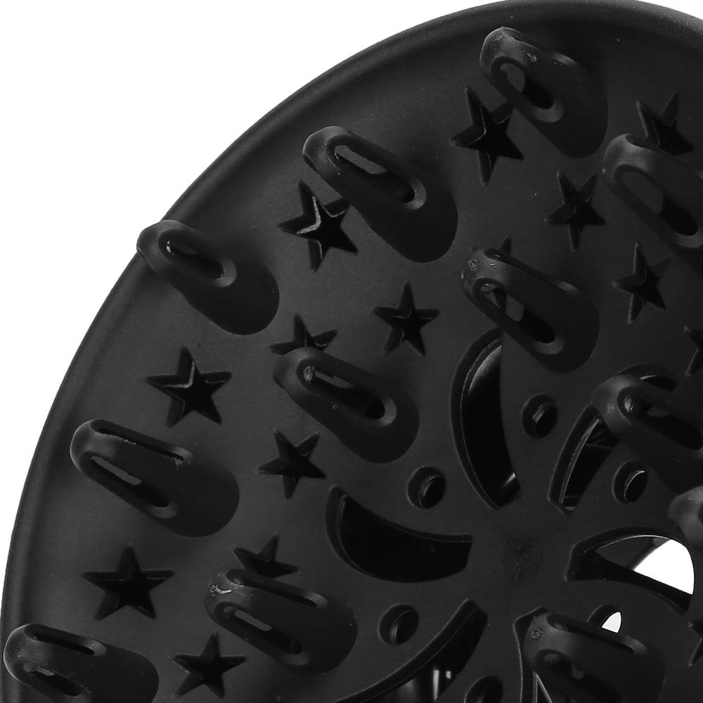 Black Color Hair Dryer Diffuser Volumizing Design Universal Diffuser Attachment Home Use