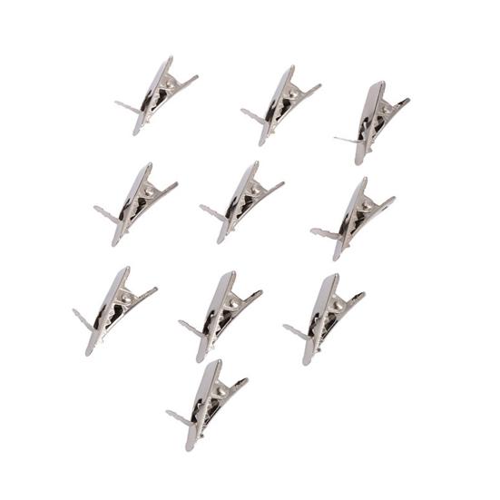 10 Pcs Christmas Metal Elastic Flower Spring Clips Mini Clips Stainless Lightweight Reusable No Deformation