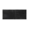 Montblanc Кошелек с клапаном Meisterstück, шестиугольный белый логотип-звезда, мужской, черный MB198308