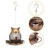 Кормушка для птиц на открытом воздухе железный держатель для еды в форме кошки милый подарок украшение для сада и двора