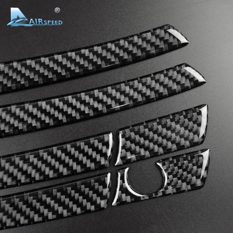 Airspeed for Mercedes Benz A Class 2013-2018 CLA 2013-18 GLA 15-16 LHD Carbon Fiber Exterior Door Handle Cover Trim Car