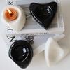 1PC Ceramic Birthday Gift Candle Holder Crafts Love Candle Holder Romantic Heart Shaped Desktop Decoration Multi-Style