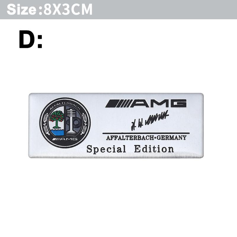 DAR4 1Pc Aluminum Alloy Car Styling Badge Sticker For Mercedes Benz AMG Carlsson W108 W124 W126 W140 W168 W169 W176 W177 W203