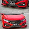 2021 Civic Hatchback Front Lip: Three-Section Bumper Kit for Tenth Gen