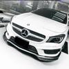 Front Bumper Spoiler Blade Canards For Mercedes Benz CLA W117 C117 Pre-facelift CLA200 45AMG 2013-2015 Splitter Trim Accessories
