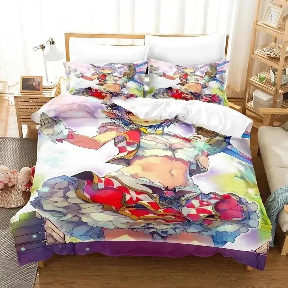 3D Принт Аниме Lord of Vermillion Удобное Одеяло Пододеяльник Наволочка Постельный Комплект Украшение Детской Спальни Домашний Текстиль