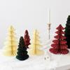 Модный 3D-украшение на елку Бумажное Разных размеров Медовая сота Шарик DIY Ручная работа Декор на Рождество Настольная статуэтка Рождественская Подарки для вечеринки