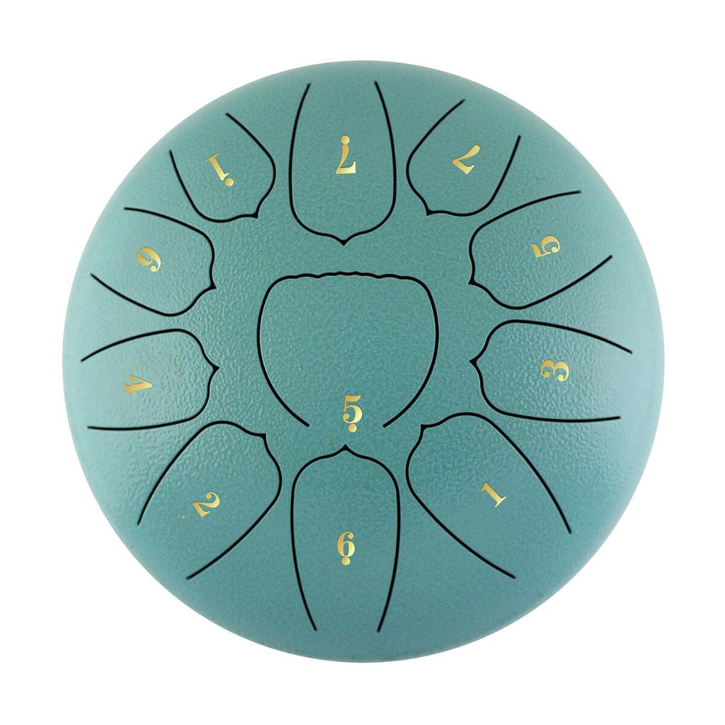 6 Inch Steel Tongue Drum 11 Notes Handpan Drum with Drum Mallet Finger Picks Percussion for