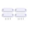2 Set RV Magnetic Baggage Door Catch White RV Storage Door Holder for Campers Motor Homes
