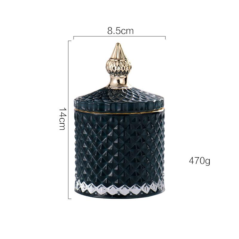 Скандинавские украшения для ванной комнаты, органайзер для макияжа, контейнеры, стеклянная коробка для хранения ювелирных изделий, органайзер, держатель для ватных дисков, держатель для ватных тампонов