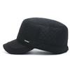 Autumn Winter Hats for Middle-aged and Elderly People Piled and Thickened Ear Protectors Flat-top Hats Casual and Fashionable Outdoor Cold-proof  Warm
