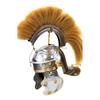 Roman Gallic Centurion Helmet White Crest 18 Gauge Steel Gift for Coseplay LARP