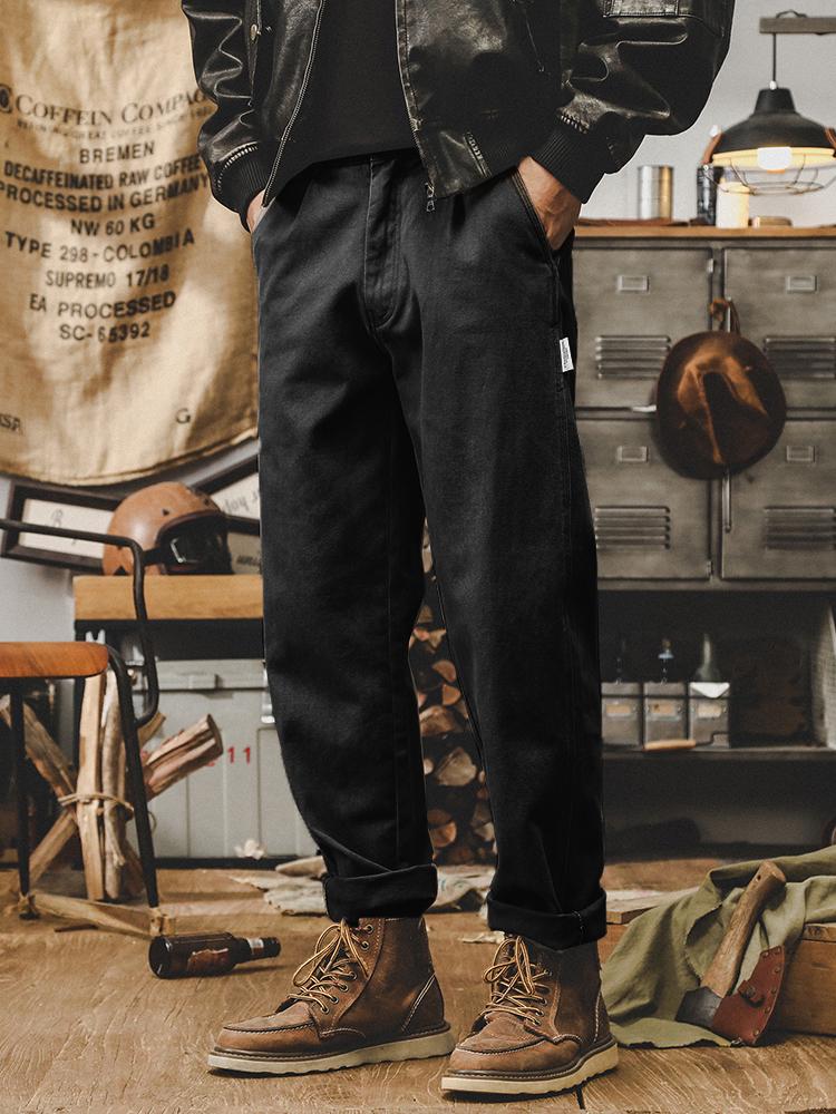 «Мужской комбинезон из плотного бархата в стиле ретро на осень/зиму — модные, свободные, универсальные повседневные брюки»