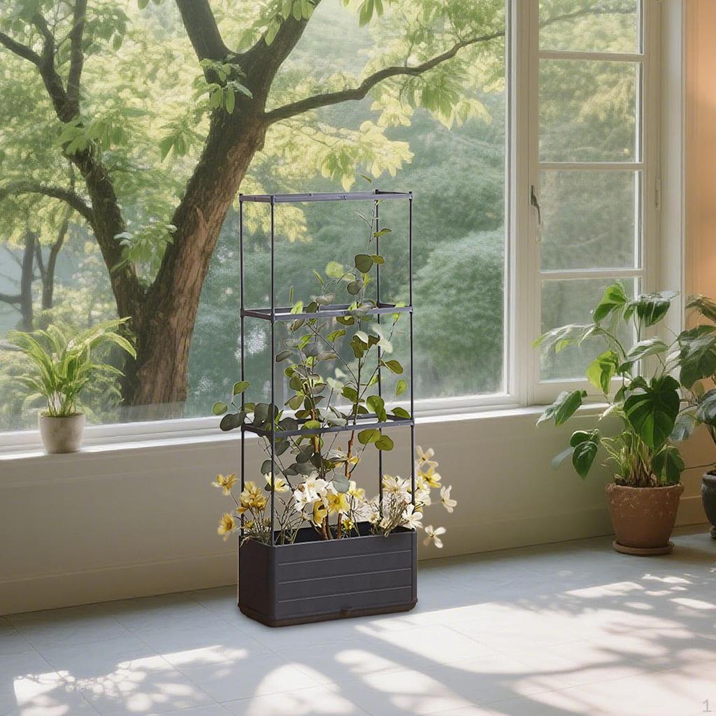 Ящик для рассады с решетчатым горшком для растений, прямоугольная самополивающаяся приподнятая грядка для томатов