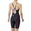 Swimsuit Racing One Piece Spats Black X Pink O [Arena] (Open Back/Half Leg) Women's (BKPK)
