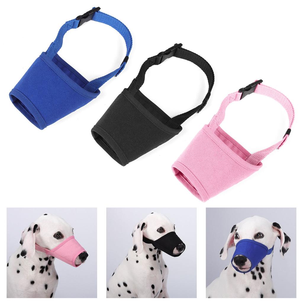 Adjustable Dog Muzzle for Biting Prevention ChewProof Breathable Pet Muzzle for Small To Large Dog Outdoor Activity