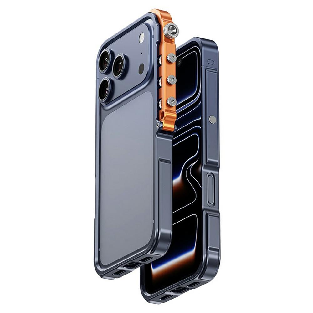 For iPhone 17 Pro Bumper Case Aluminum Alloy Metal Frame Phone Cover