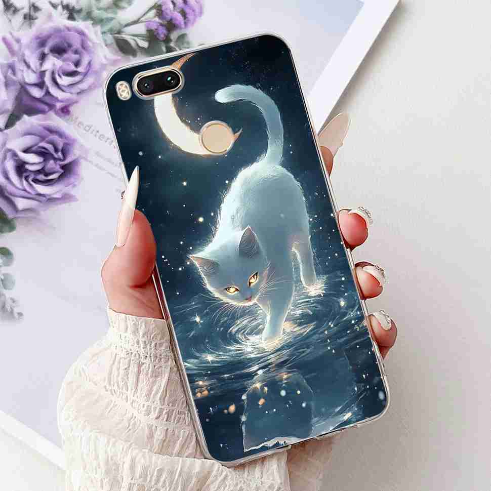 Чехол для Xiaomi Mi A1 MDG2 MDI2, модная расписная крышка из мягкого силикона TPU для Xiaomi Mi A1 Mi 5X 5.5", разноцветный цветочный чехол для телефона