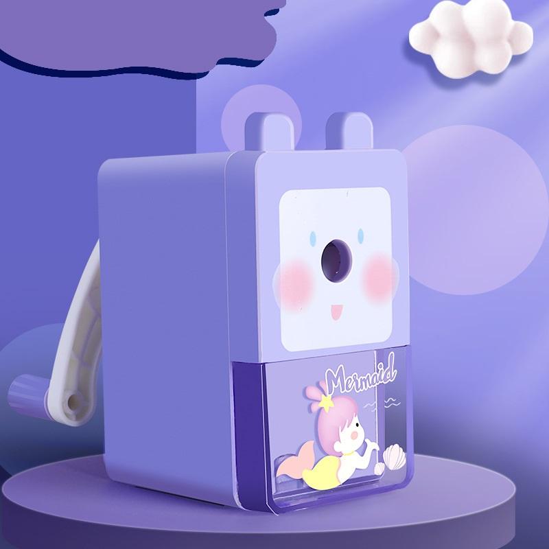 Механическая точилка для карандашей с героями мультфильмов, ручные точилки с автоматической подачей, детский подарок, канцелярские принадлежности, школьные принадлежности