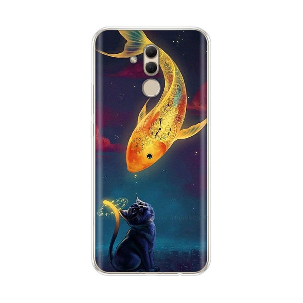 Чехол для Huawei Mate 20 Lite Ударопрочный Силиконовый Мягкий Чехол для Телефона Задняя Крышка для Huawei Mate 20 Pro Чехлы mate20 Чехлы Fundas