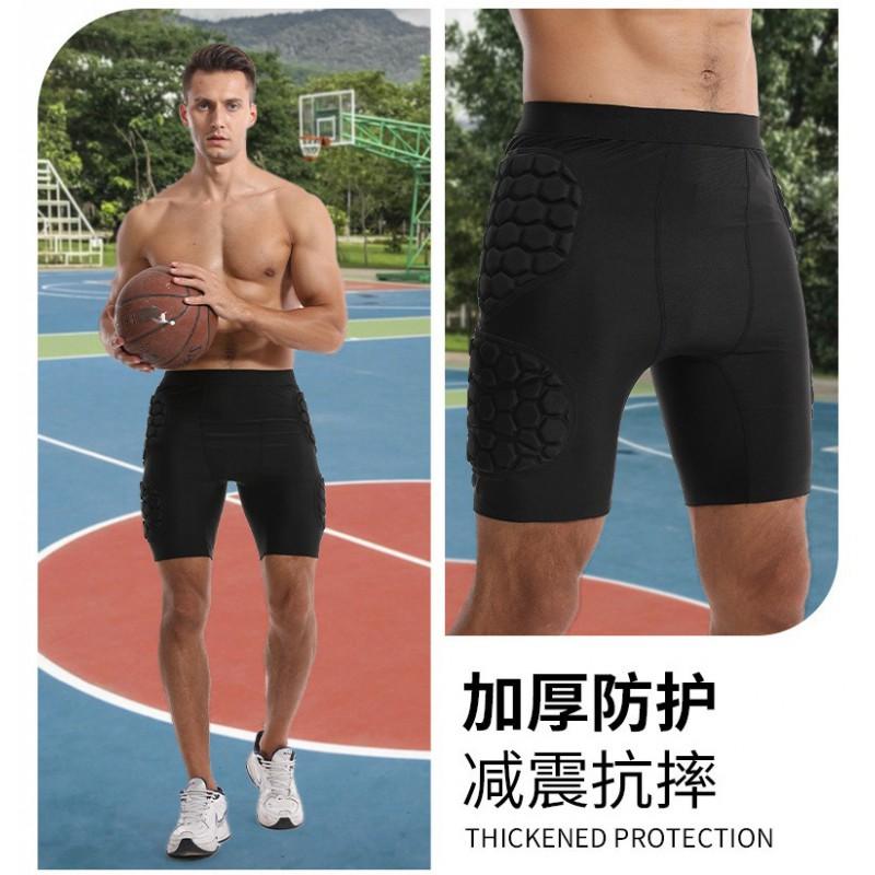 Sports Compression Shorts Goalkeeper Basketball Soccer Side Protection Adult Elastic Breathable