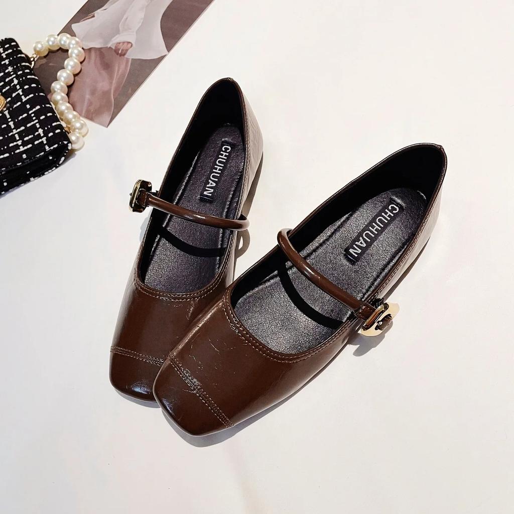 Модные балетки Женские Весенне-осенние Мэри Джейн Новые 2025 Красные Большого размера Женская обувь 41-43 Роскошные женские туфли Zapatillas