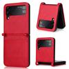 Fashion Card Slot Folding Phone Bag Case For Samsung Galaxy Z Flip 4 5g Flip3 Flip4 Flip 3 Zflip4 Anti -Sweat Matte Cover